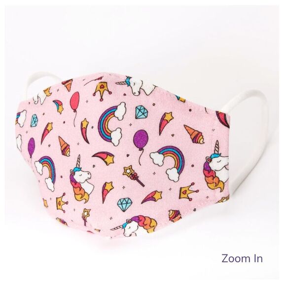 2 FOR $10 Rainbow unicorn cotton face mask - Picture 12 of 16